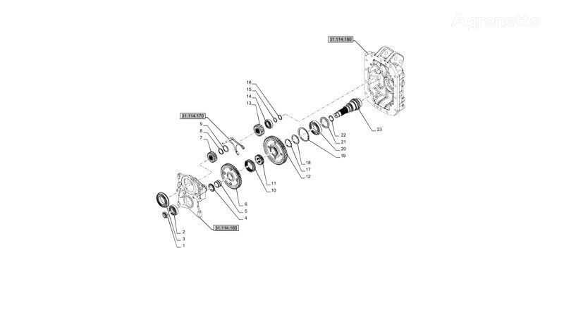 18t 5182638 gearbox gear for New Holland T6070 T7230 wheel tractor