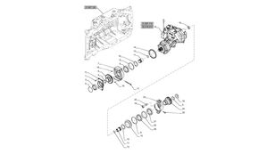 84536173 hydraulic pump for New Holland T6070  wheel tractor