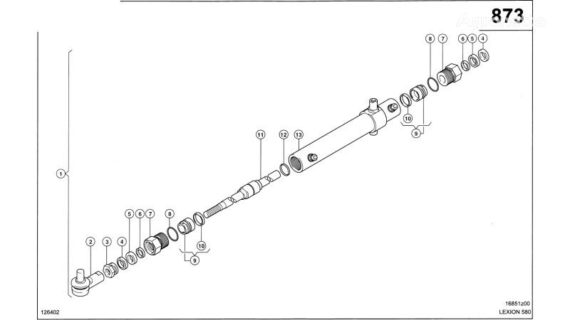 TŁOCZYSKO   Obracanie lejków rozrzutu 0000427100 for Claas Lexion 580  grain harvester