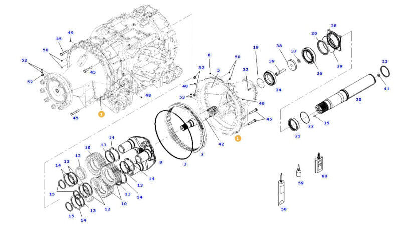 wał osi tylnej  971mm 835150152451 for Fendt 828 S4 Vario wheel tractor