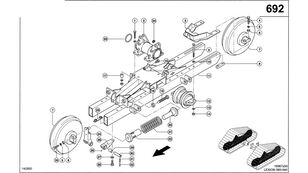 KOZIOŁ ŁOŻYSKUJĄCY Claas (Półgąsienica stalowa; 0006343551 for Claas Lexion 560   wheel tractor