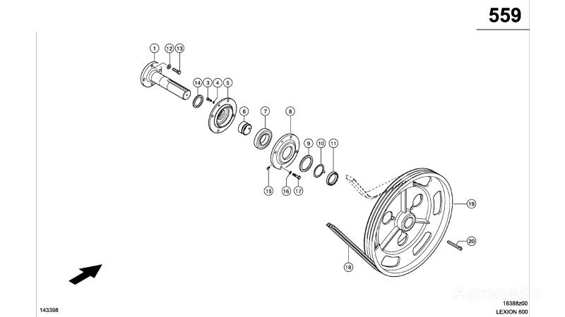 OBUDOWA 0006696380 other transmission spare part for Claas Lexion 600    grain harvester