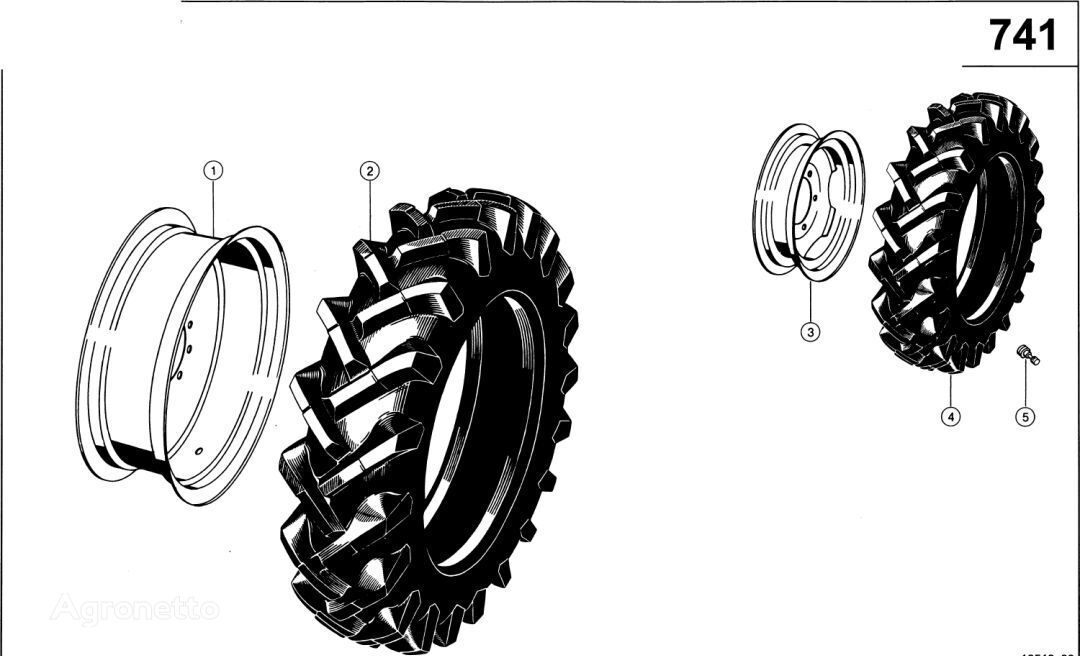 Claas Lexion 560 0007593261 (Ogumienie) tractor tire